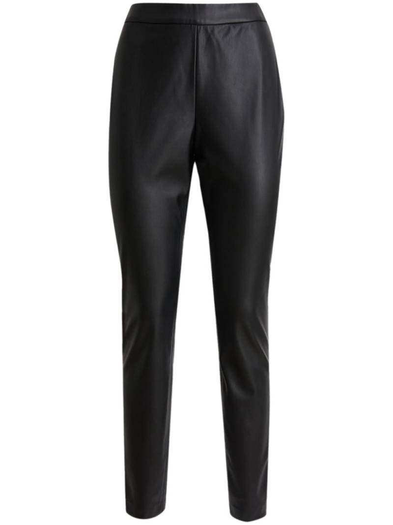 HUGO faux-leather trousers - Black von HUGO