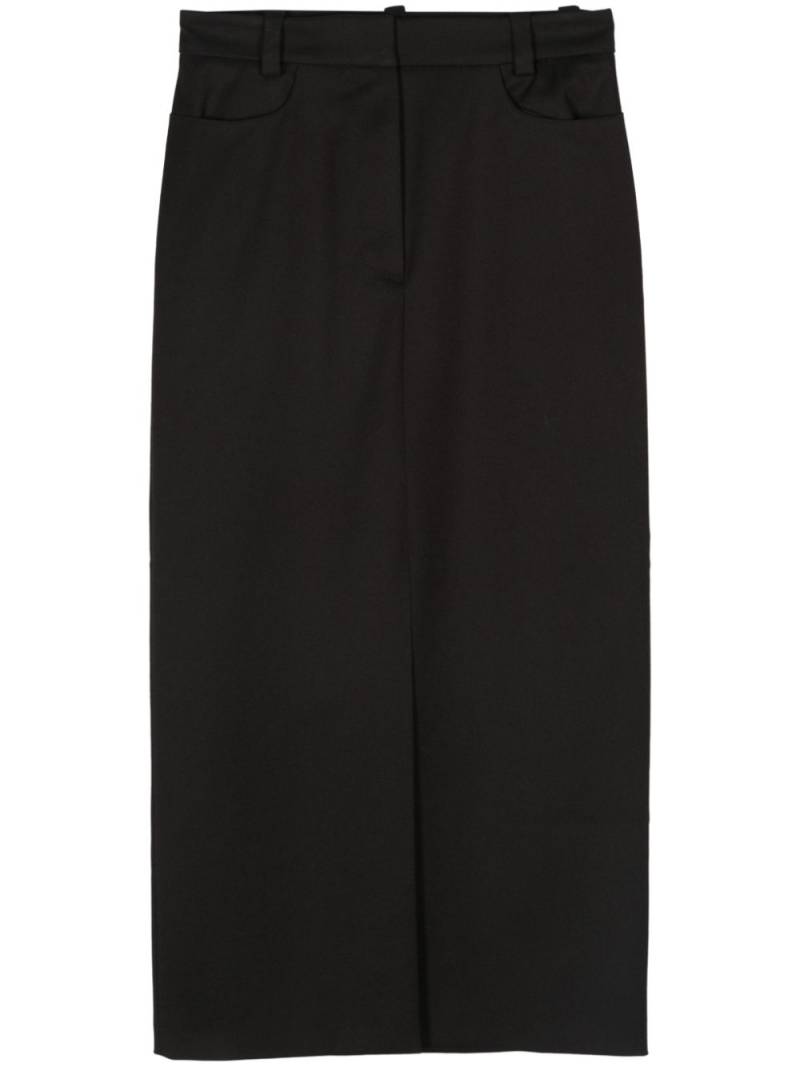 HUGO front-slit maxi skirt - Black von HUGO