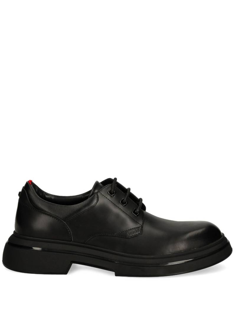 HUGO leather brogues - Black von HUGO