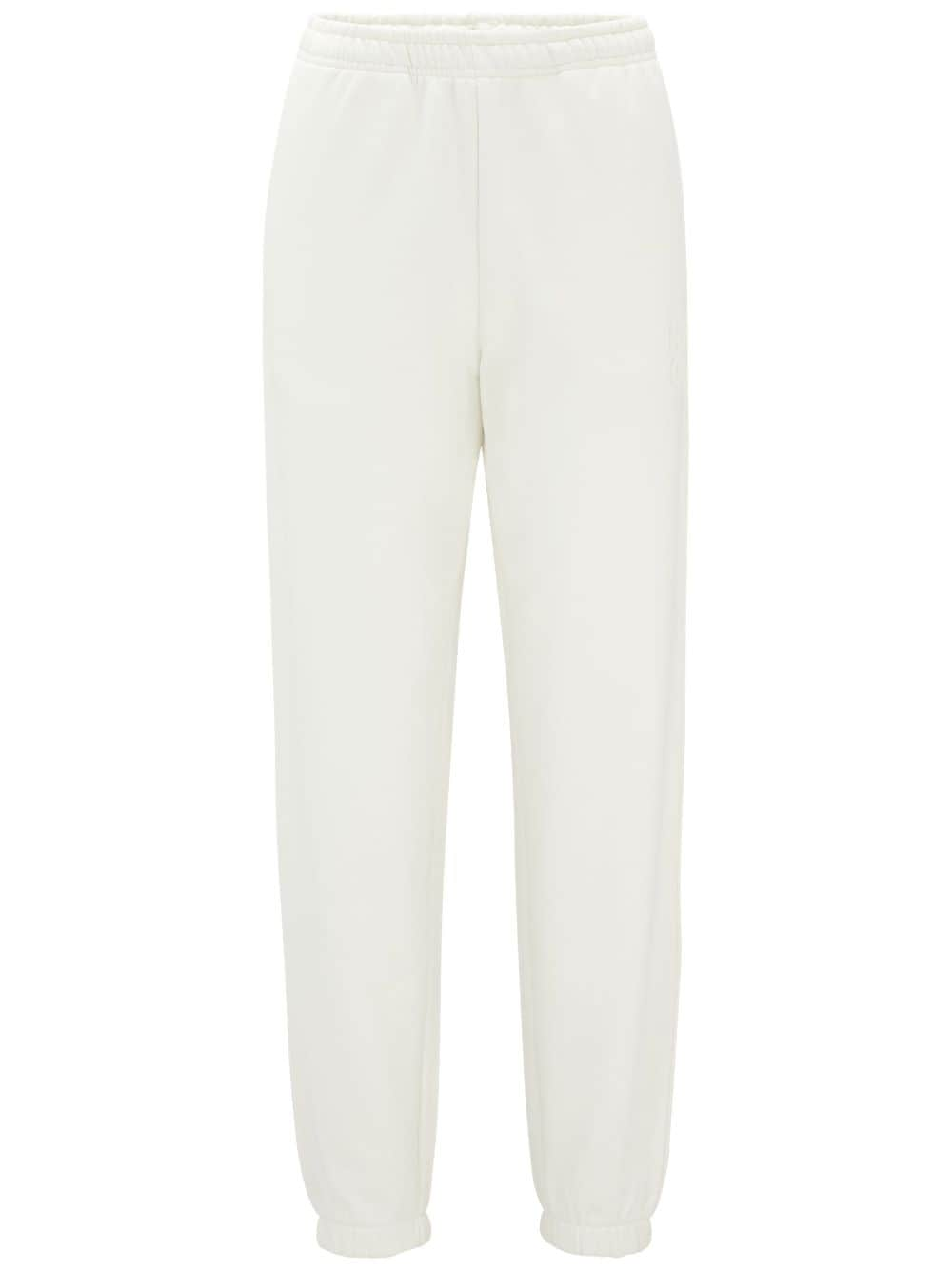 HUGO logo-embossed cotton track pants - Neutrals von HUGO