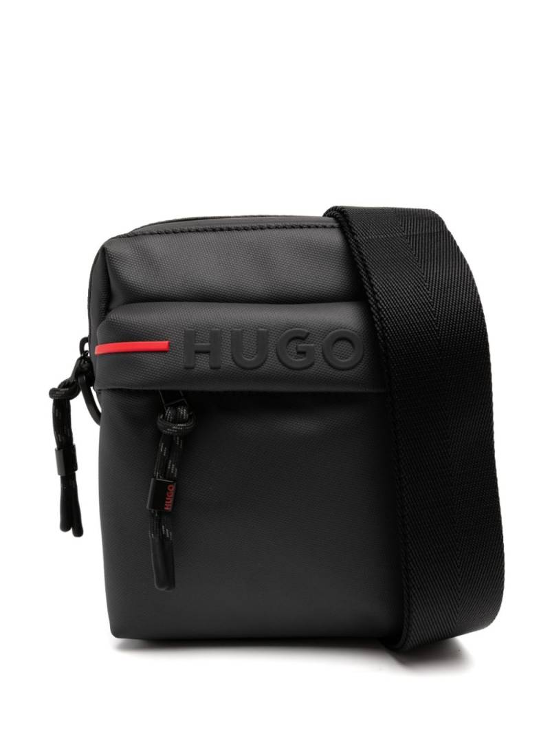 HUGO logo-embossed crossbody bag - Black von HUGO