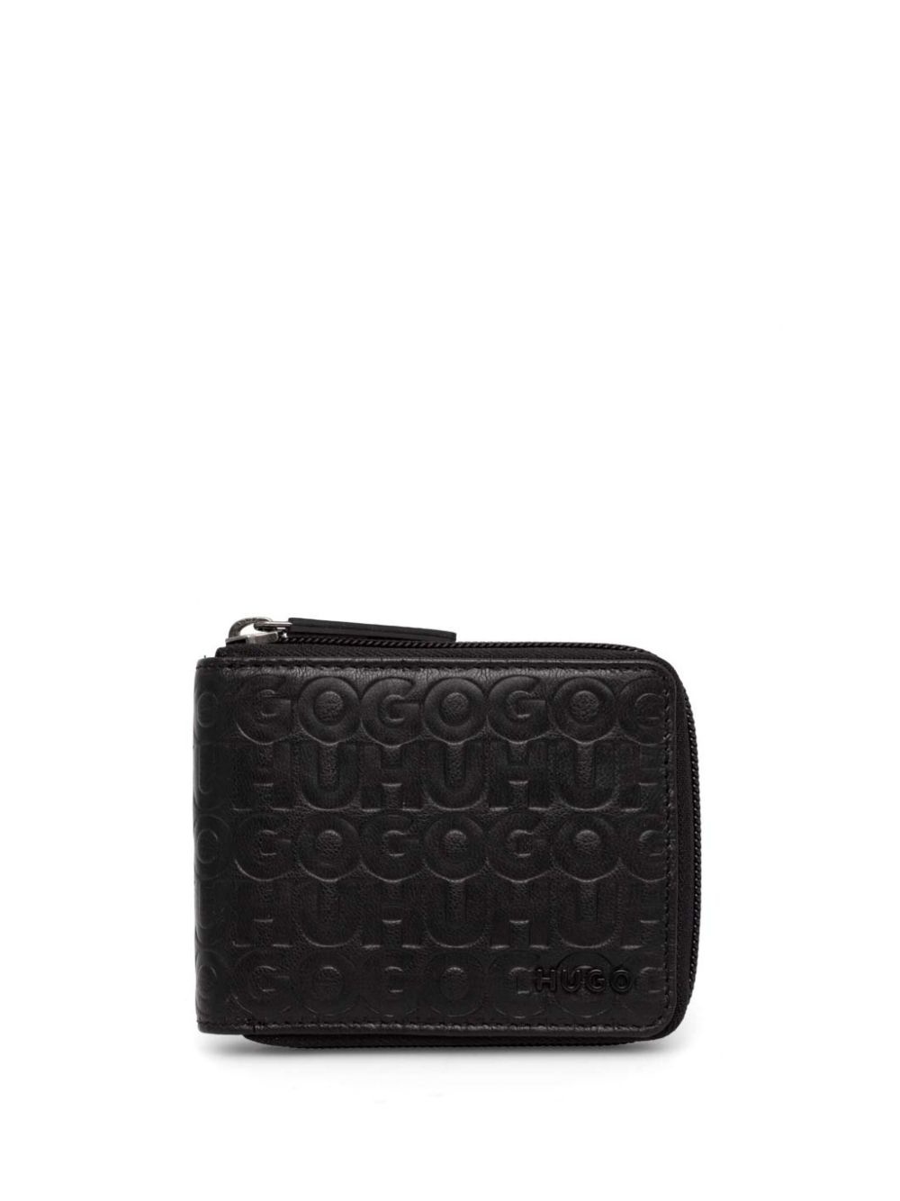 HUGO logo-embossed leather wallet - Black von HUGO