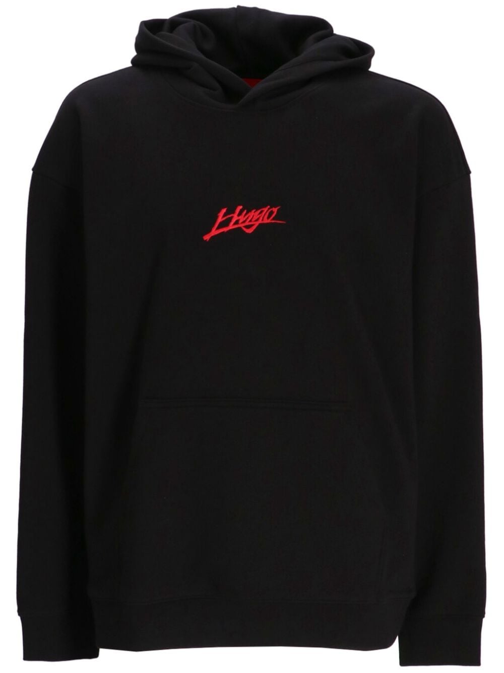 HUGO logo hoodie - Black von HUGO