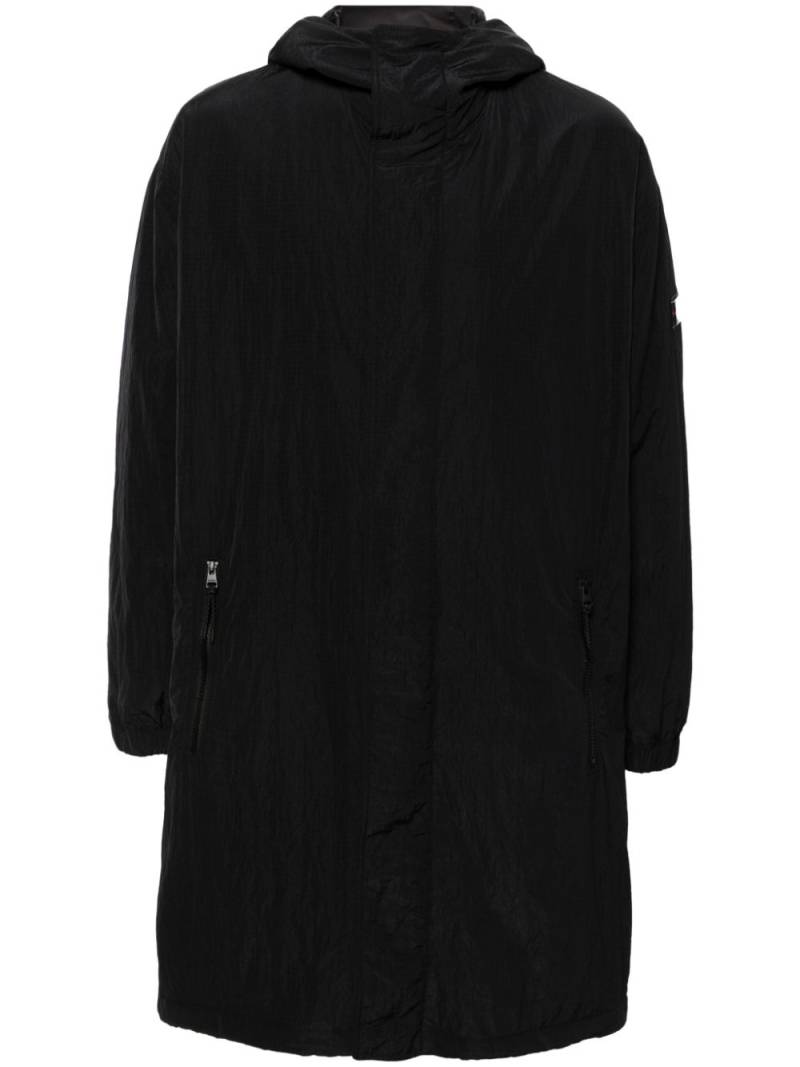 HUGO logo-label water-repellent coat - Black von HUGO