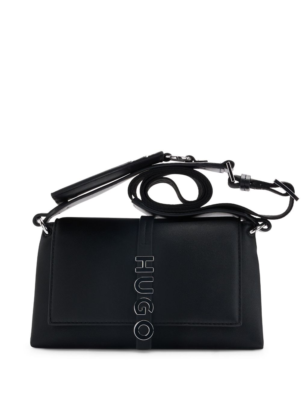 HUGO logo-lettering crossbody bag - Black von HUGO