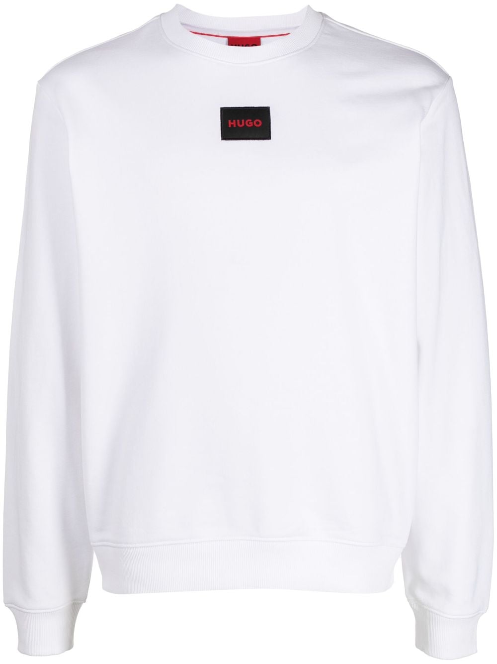 HUGO logo-patch sweatshirt - White von HUGO