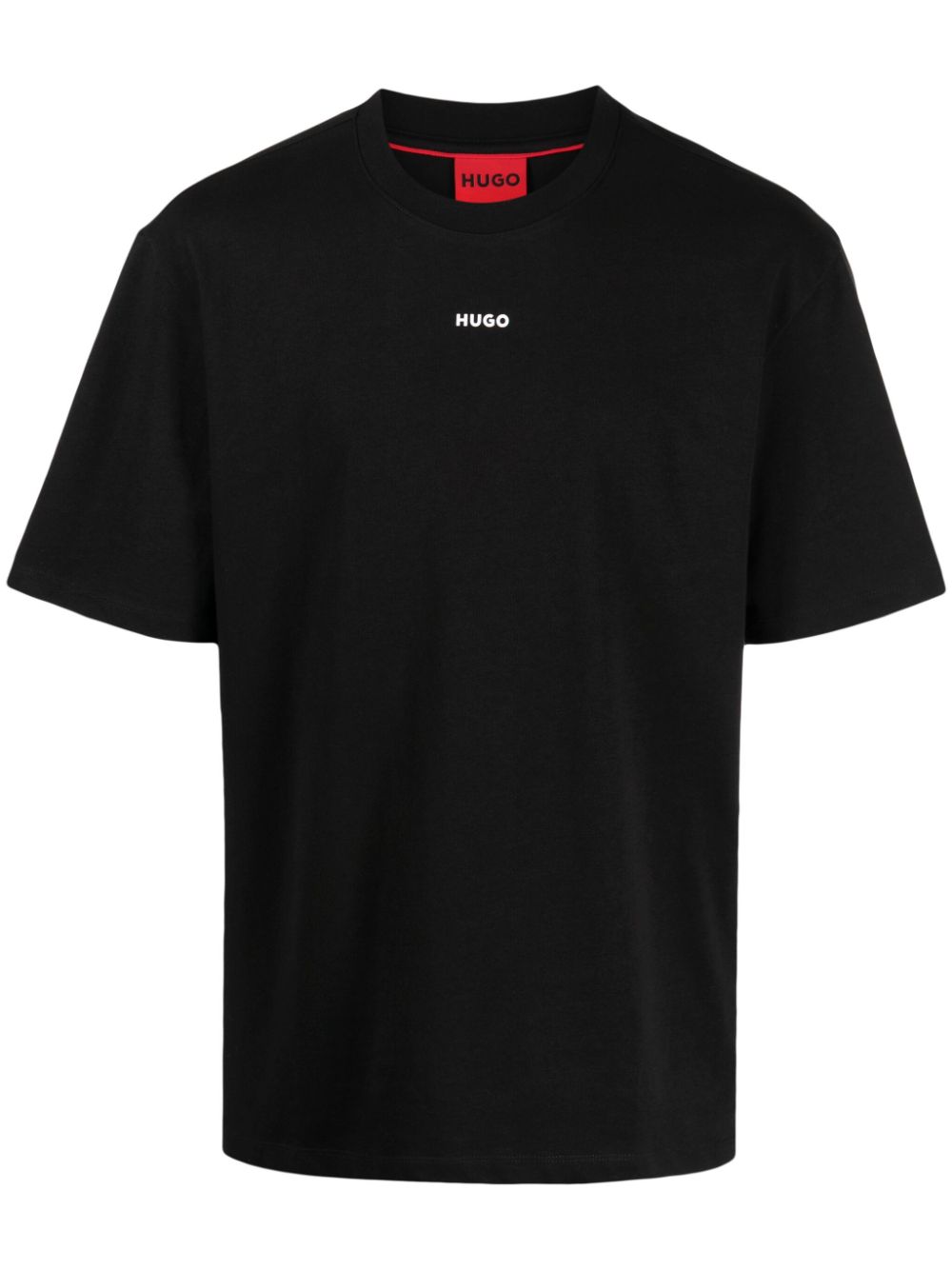 HUGO logo-print cotton T-shirt - Black von HUGO