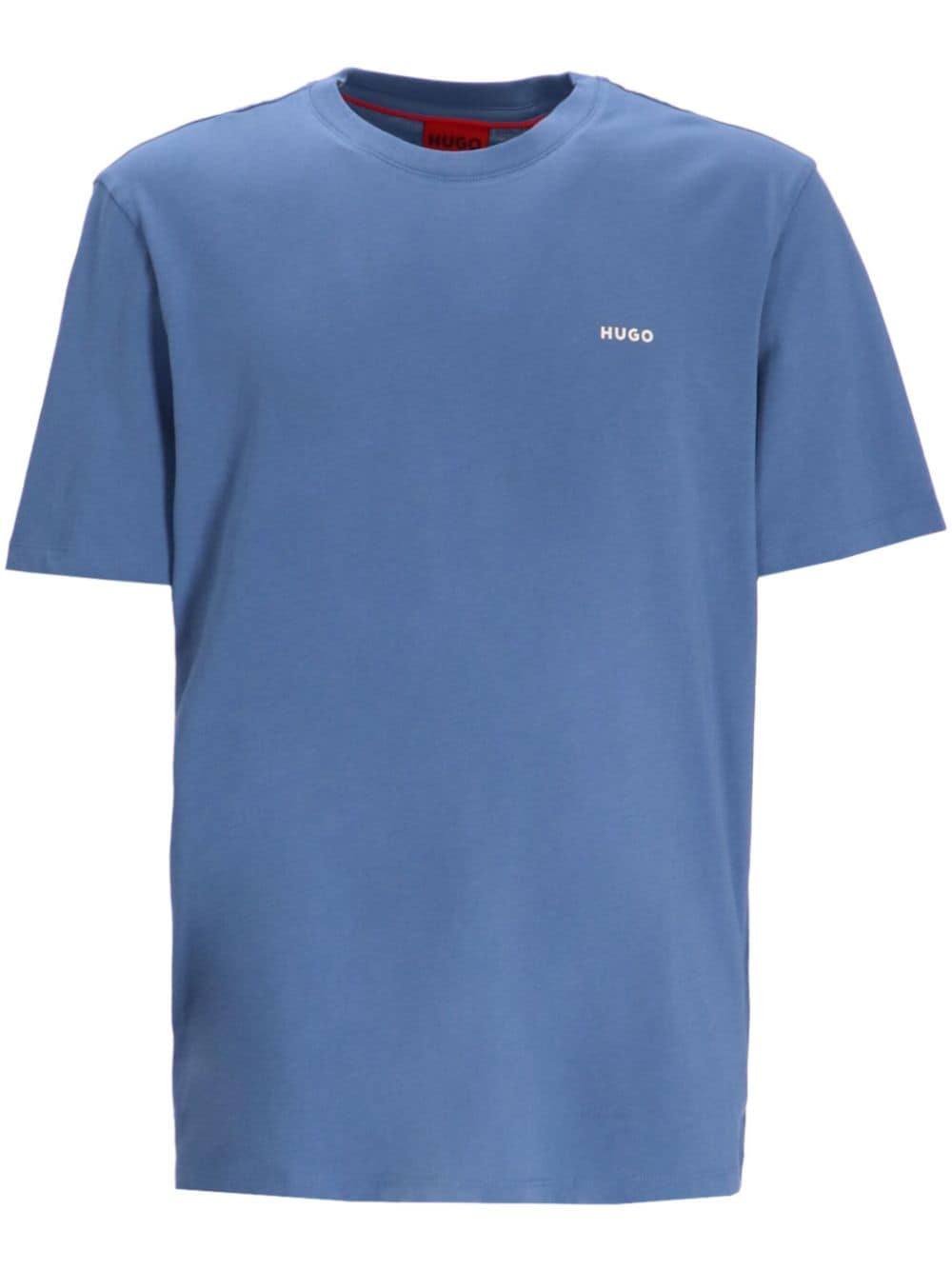 HUGO logo-print cotton T-shirt - Blue von HUGO