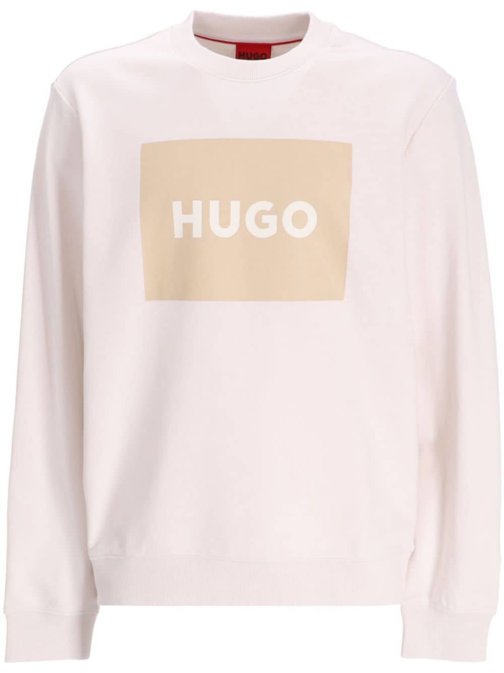 HUGO logo-print cotton sweatshirt - White von HUGO