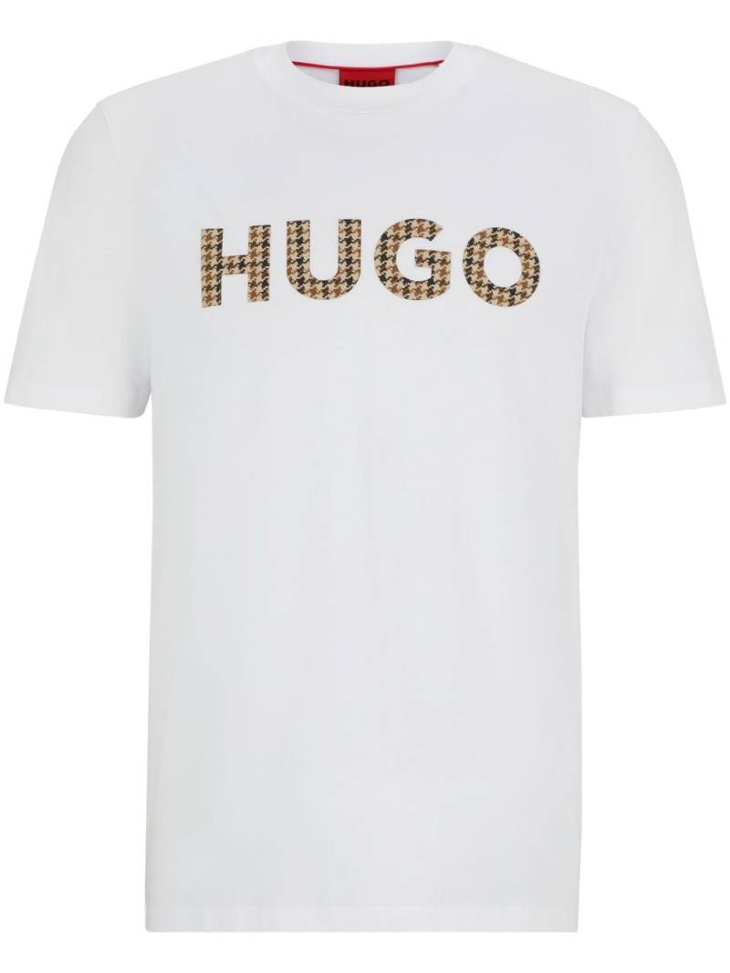 HUGO logo-print cotton t-shirt - White von HUGO