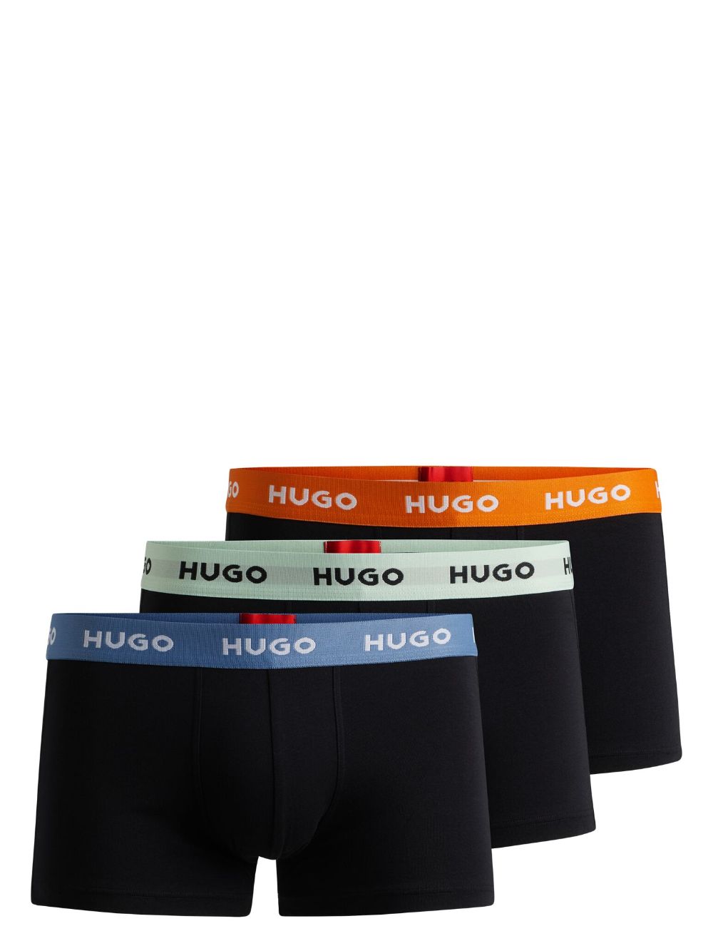 HUGO logo-waistband boxers (set of three) - Black von HUGO