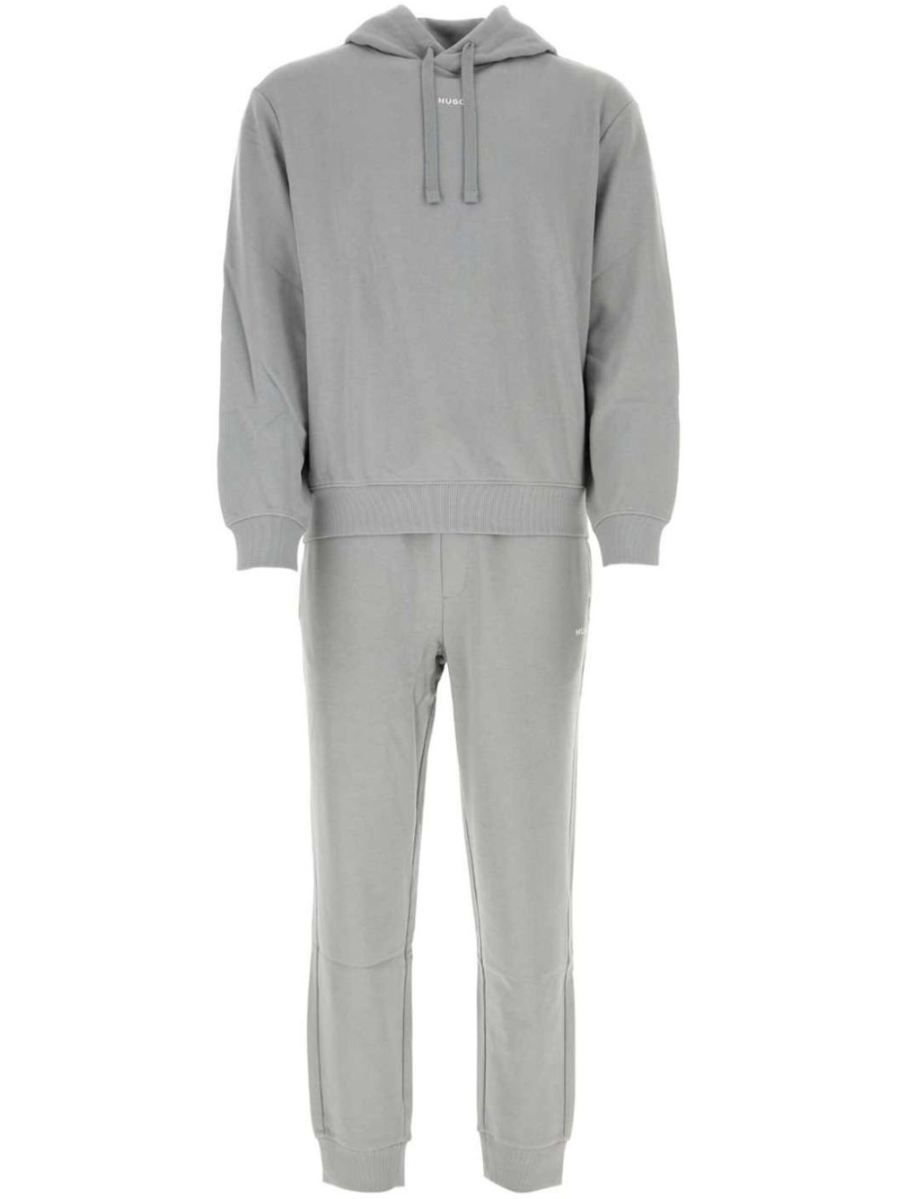 HUGO long-sleeve cotton jumpsuit - Grey von HUGO