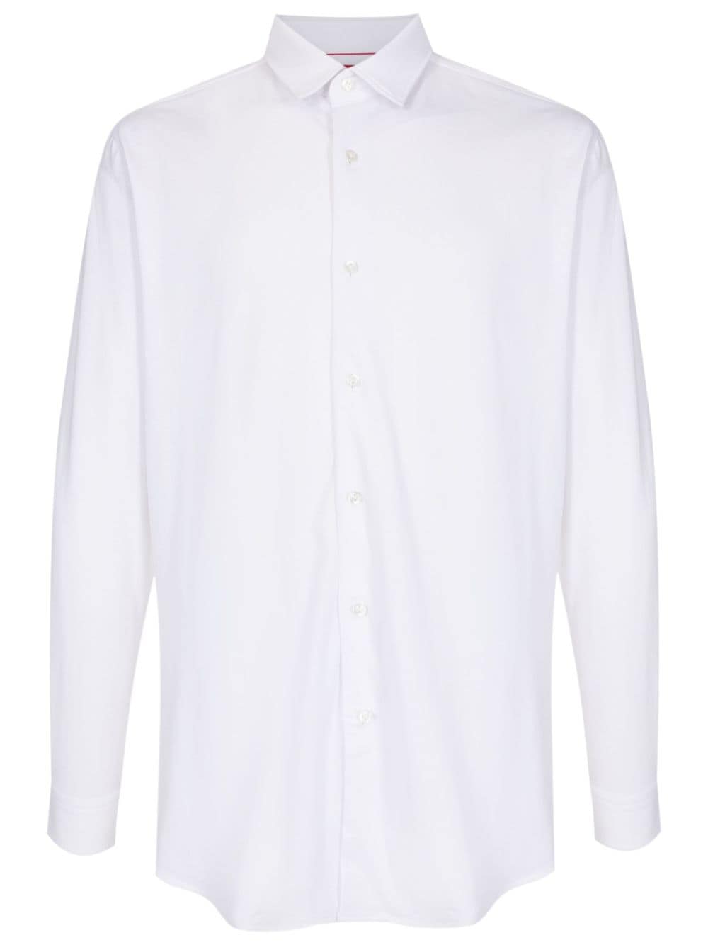 HUGO long-sleeved cotton shirt - White von HUGO
