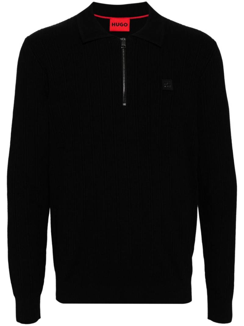 HUGO long sleeves sweatshirts - Black von HUGO