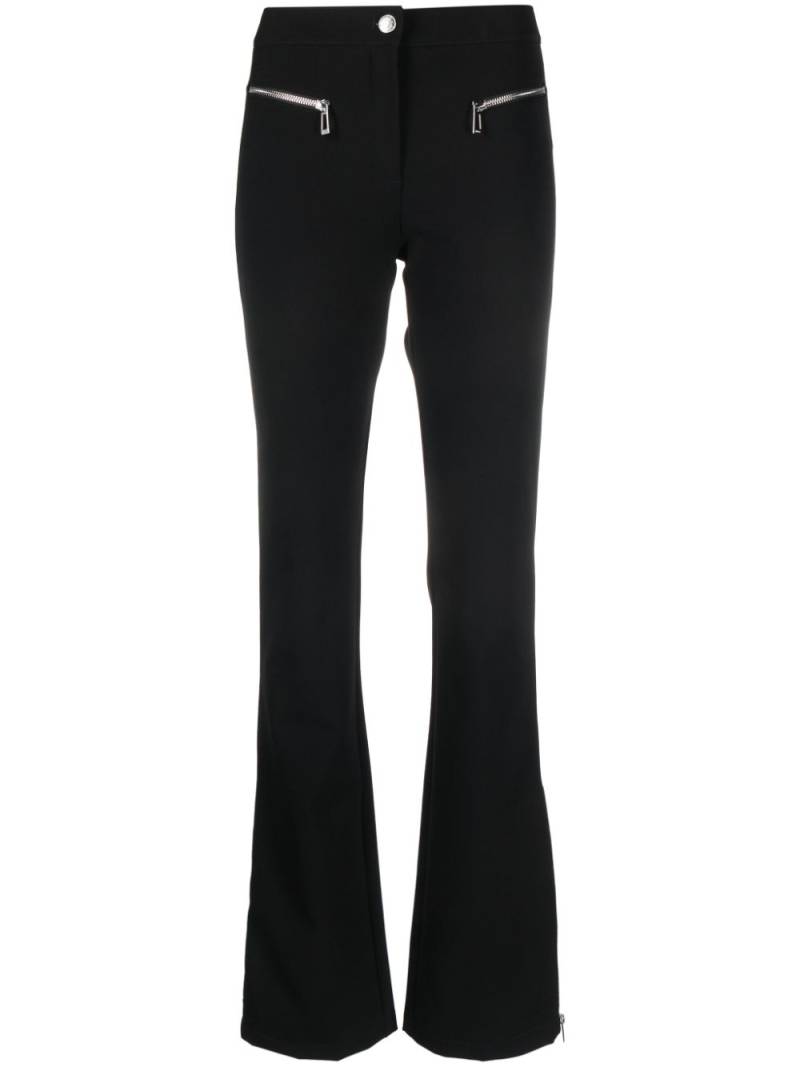 HUGO mid-rise flared trousers - Black von HUGO