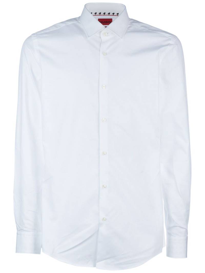 HUGO poplin shirt - White von HUGO