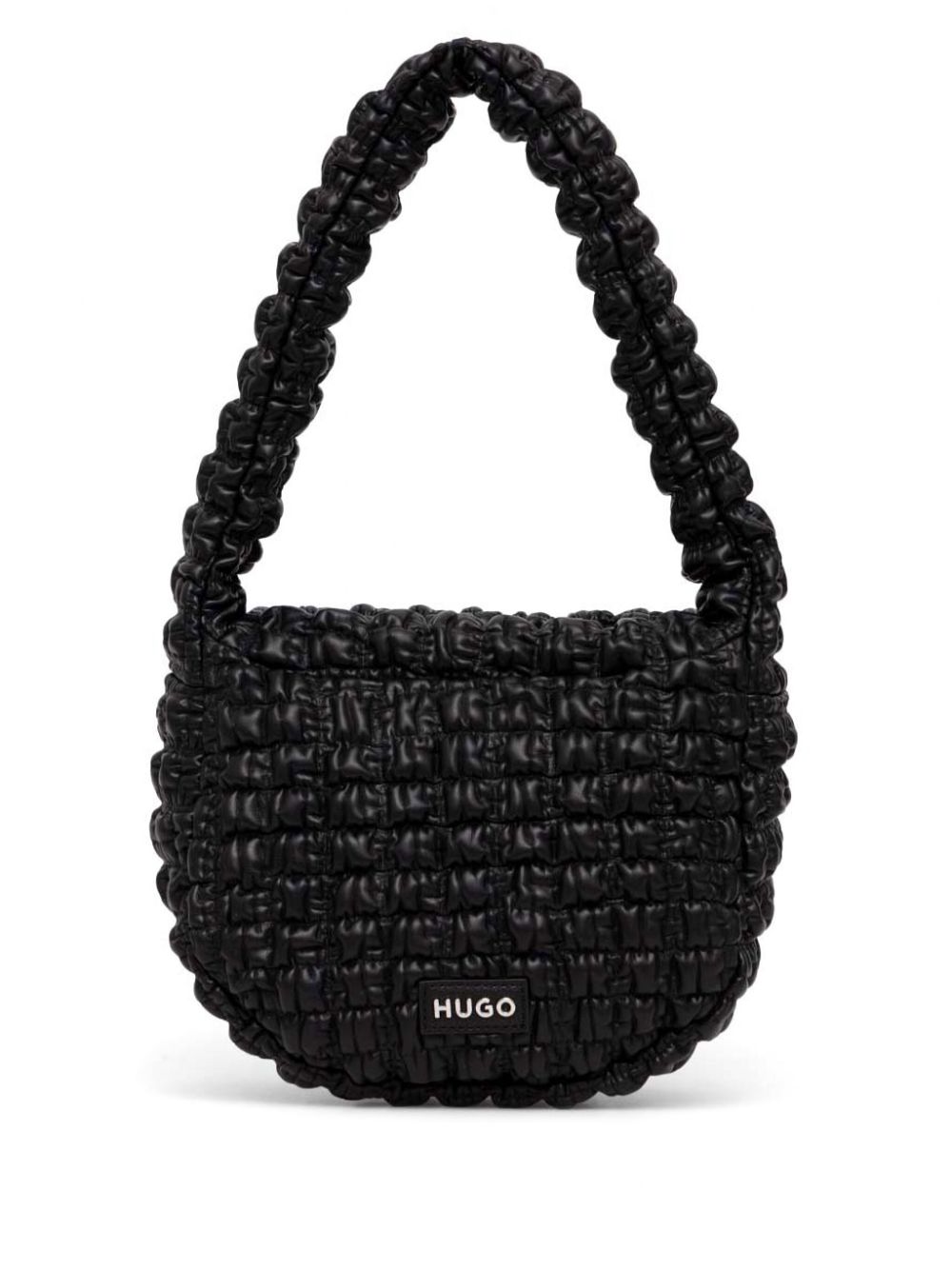 HUGO quilted faux-leather shoulder bag - Black von HUGO