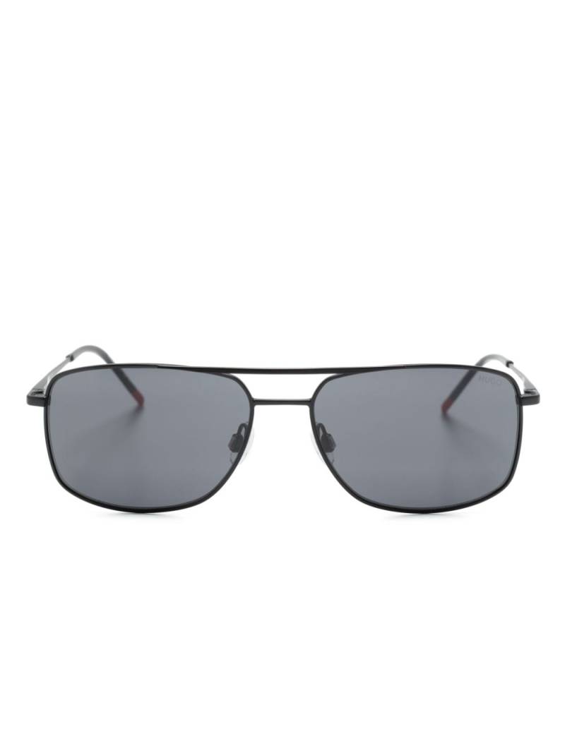 HUGO rectangle-frame sunglasses - Black von HUGO