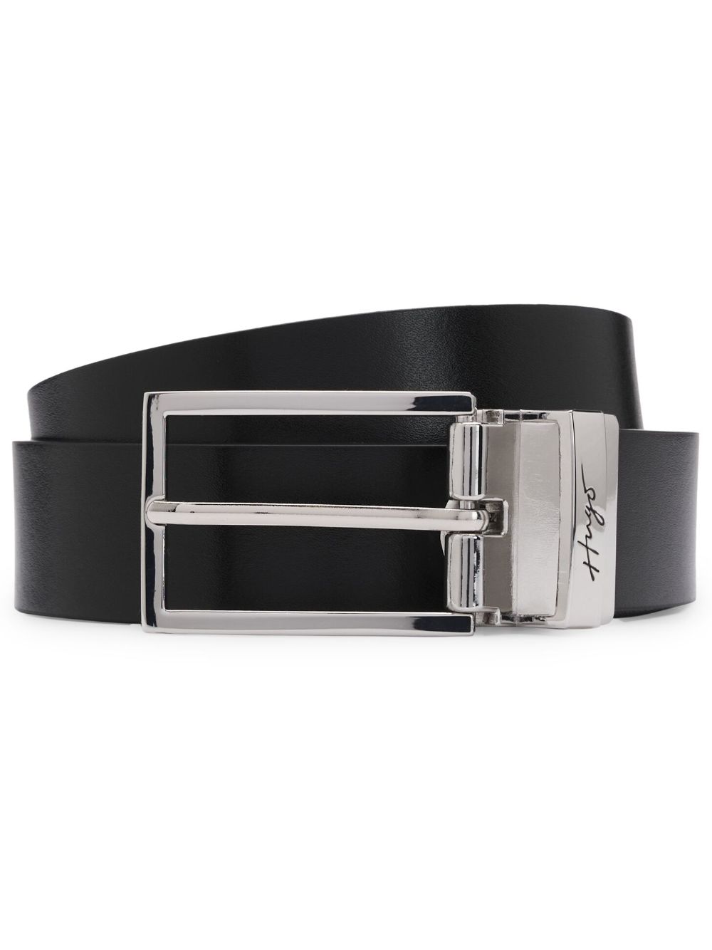 HUGO reversible leather belt - Black von HUGO