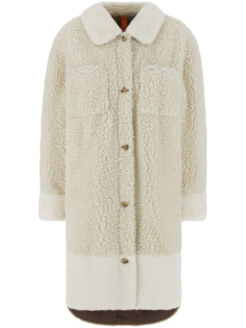 HUGO single-breasted coat - Neutrals von HUGO