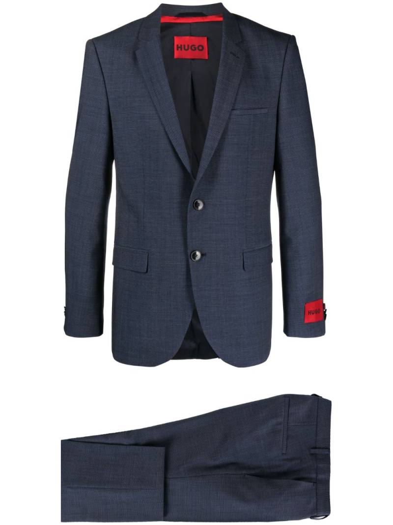 HUGO single-breasted suit set - Blue von HUGO