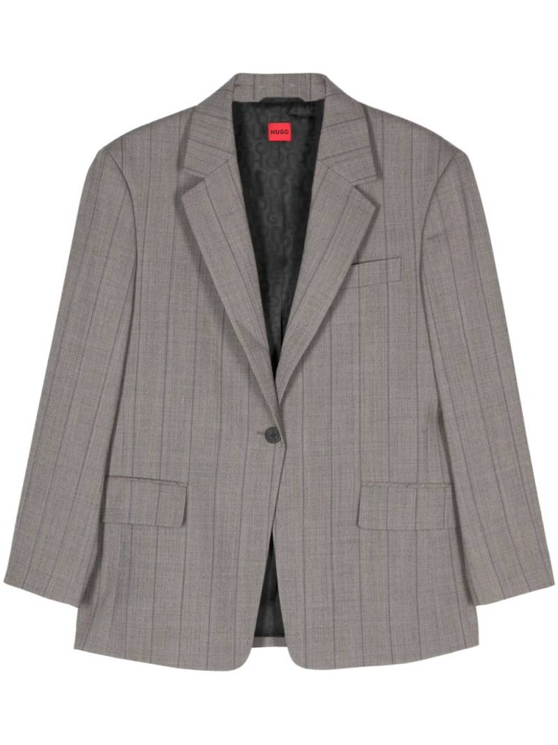 HUGO striped blazer - Grey von HUGO