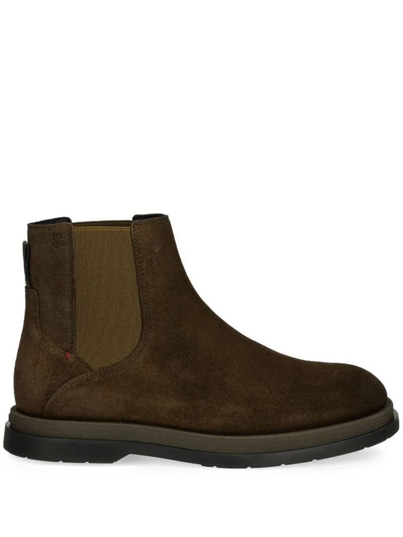 HUGO suede Chelsea boots - Brown von HUGO