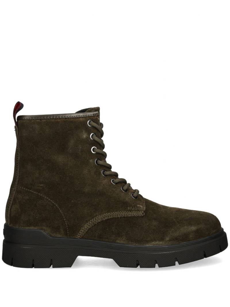 HUGO suede boots - Green von HUGO