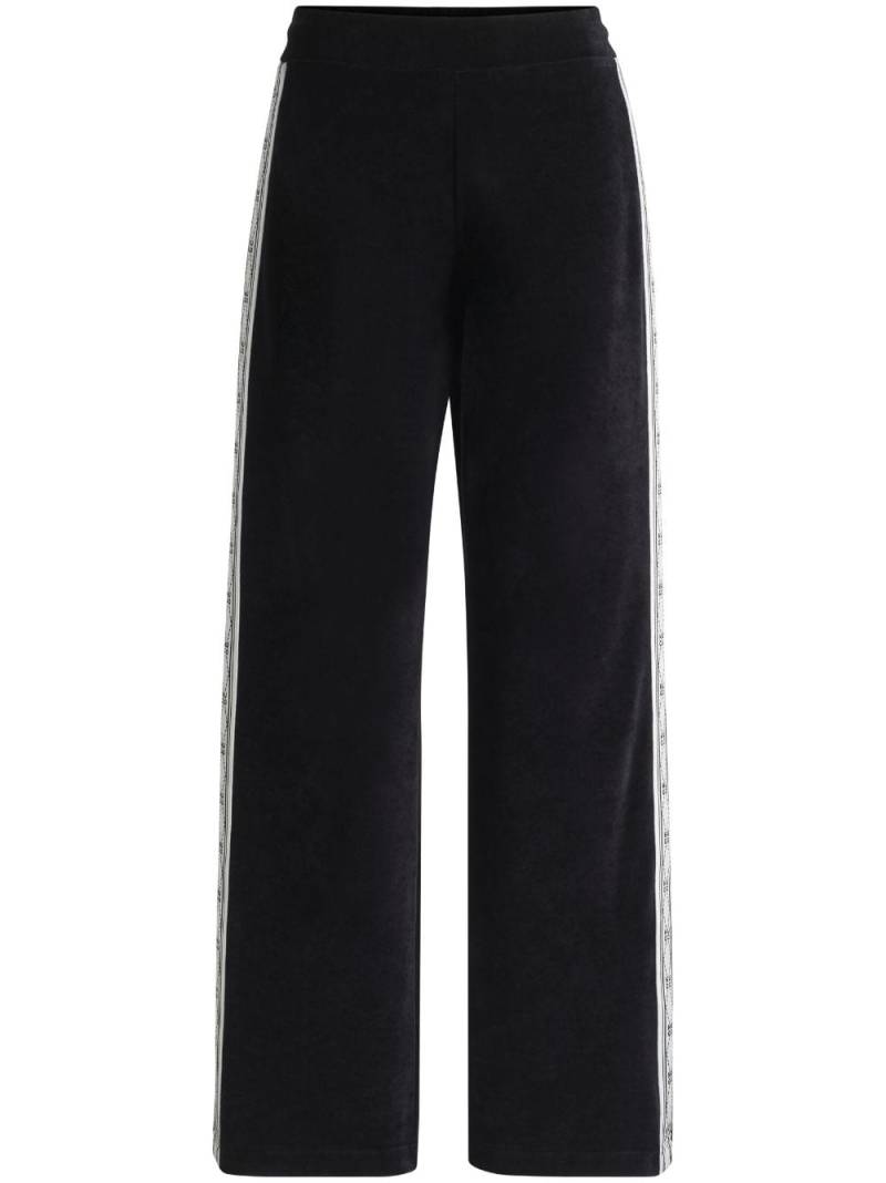 HUGO velvet track pants - Black von HUGO