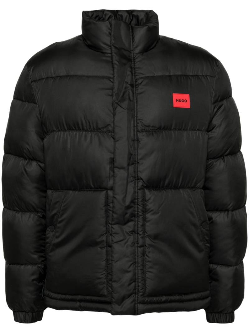 HUGO water-repellent puffer jacket - Black von HUGO