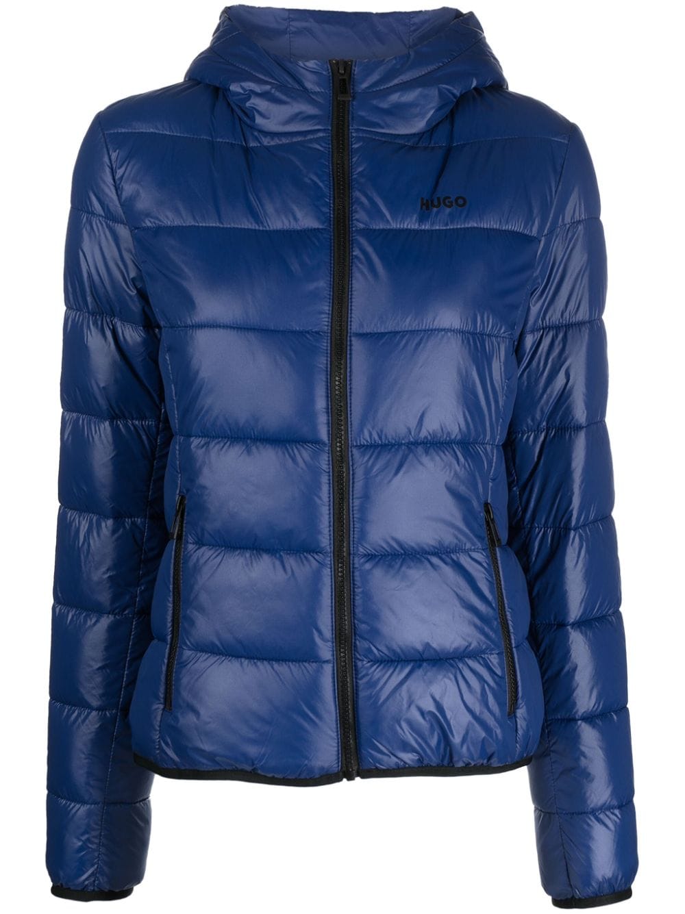 HUGO zip-up padded puffer jacket - Blue von HUGO