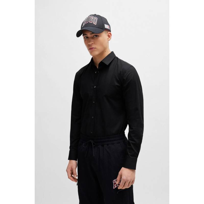 Hemd, Langarm Herren Black 38 von HUGO