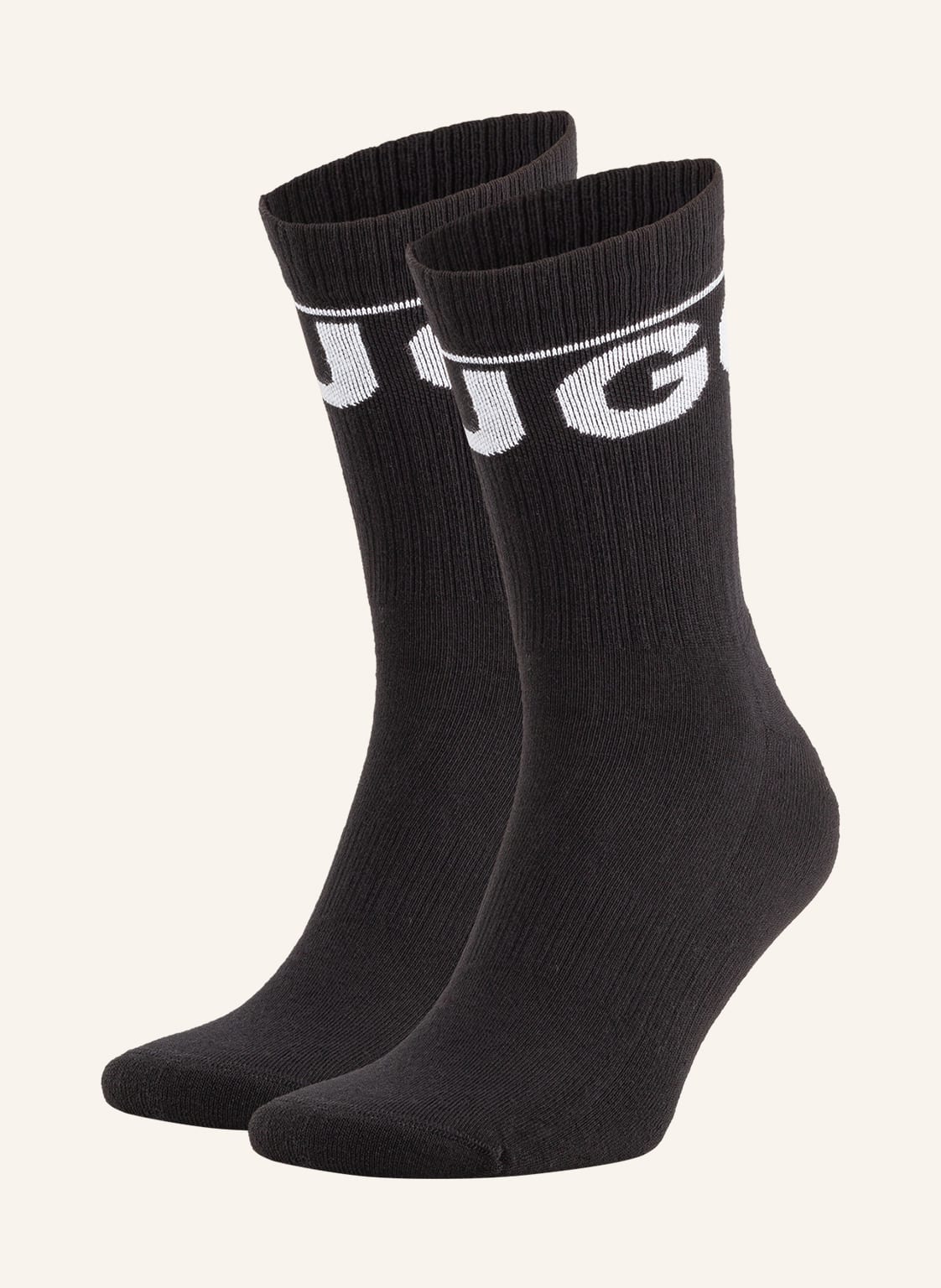 Hugo 2er-Pack Socken Rib Iconic schwarz Hugo 2er-Pack Socken Rib Iconic schwarz von HUGO