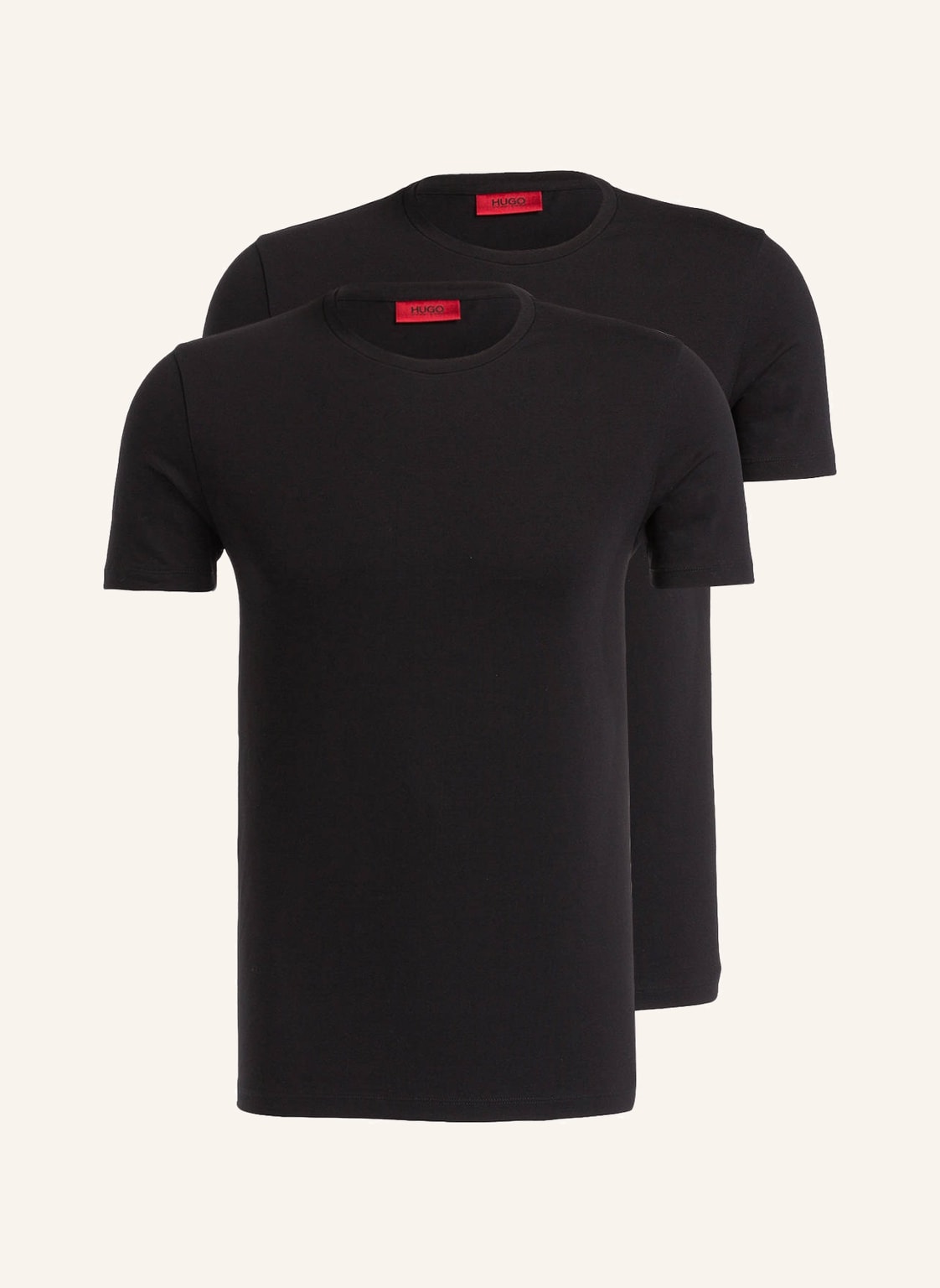 Hugo 2er-Pack T-Shirts schwarz Hugo 2er-Pack T-Shirts schwarz von HUGO
