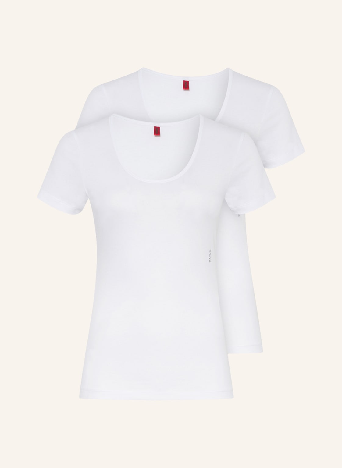 Hugo 2er-Pack T-Shirts weiss Hugo 2er-Pack T-Shirts weiss von HUGO