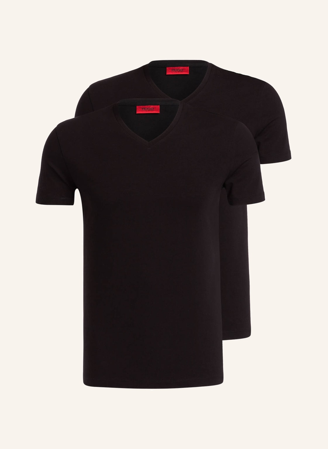 Hugo 2er-Pack V-Shirts schwarz von HUGO