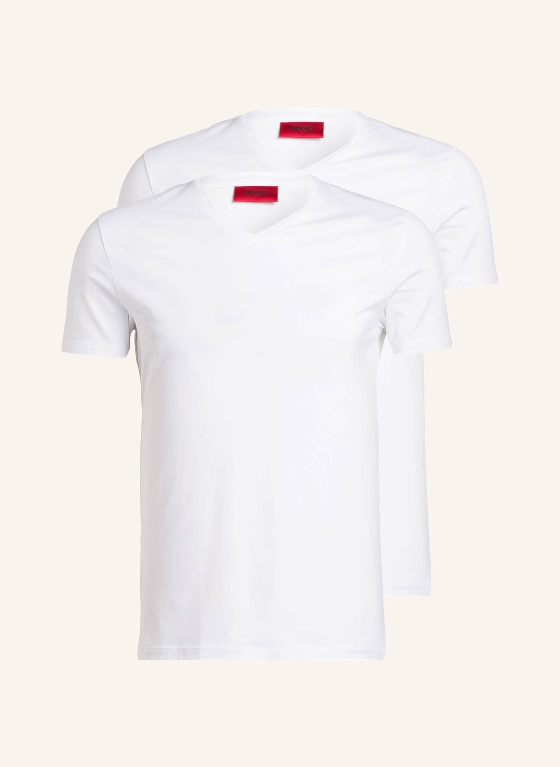 Hugo 2er-Pack V-Shirts weiss von HUGO