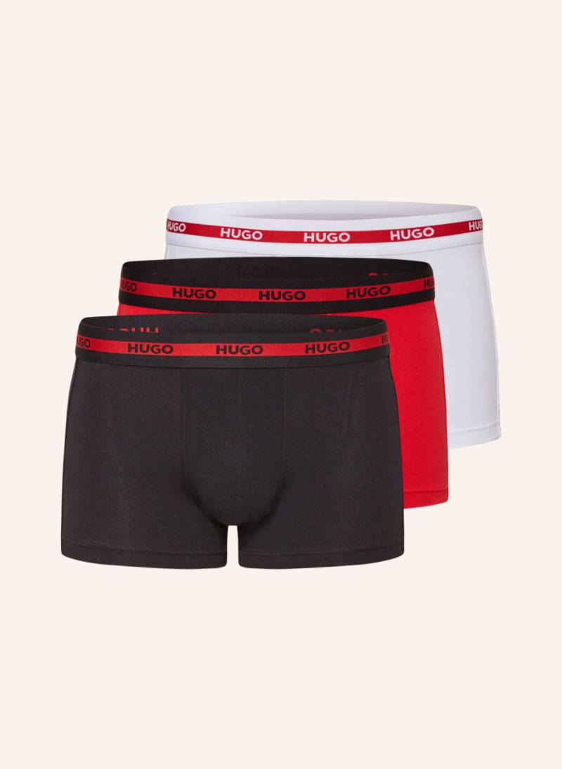 Hugo 3er-Pack Boxershorts Triplet Planet rot von HUGO