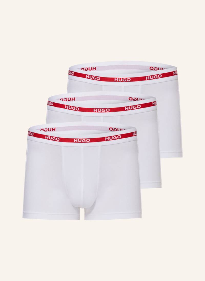 Hugo 3er-Pack Boxershorts Triplet Planet weiss von HUGO