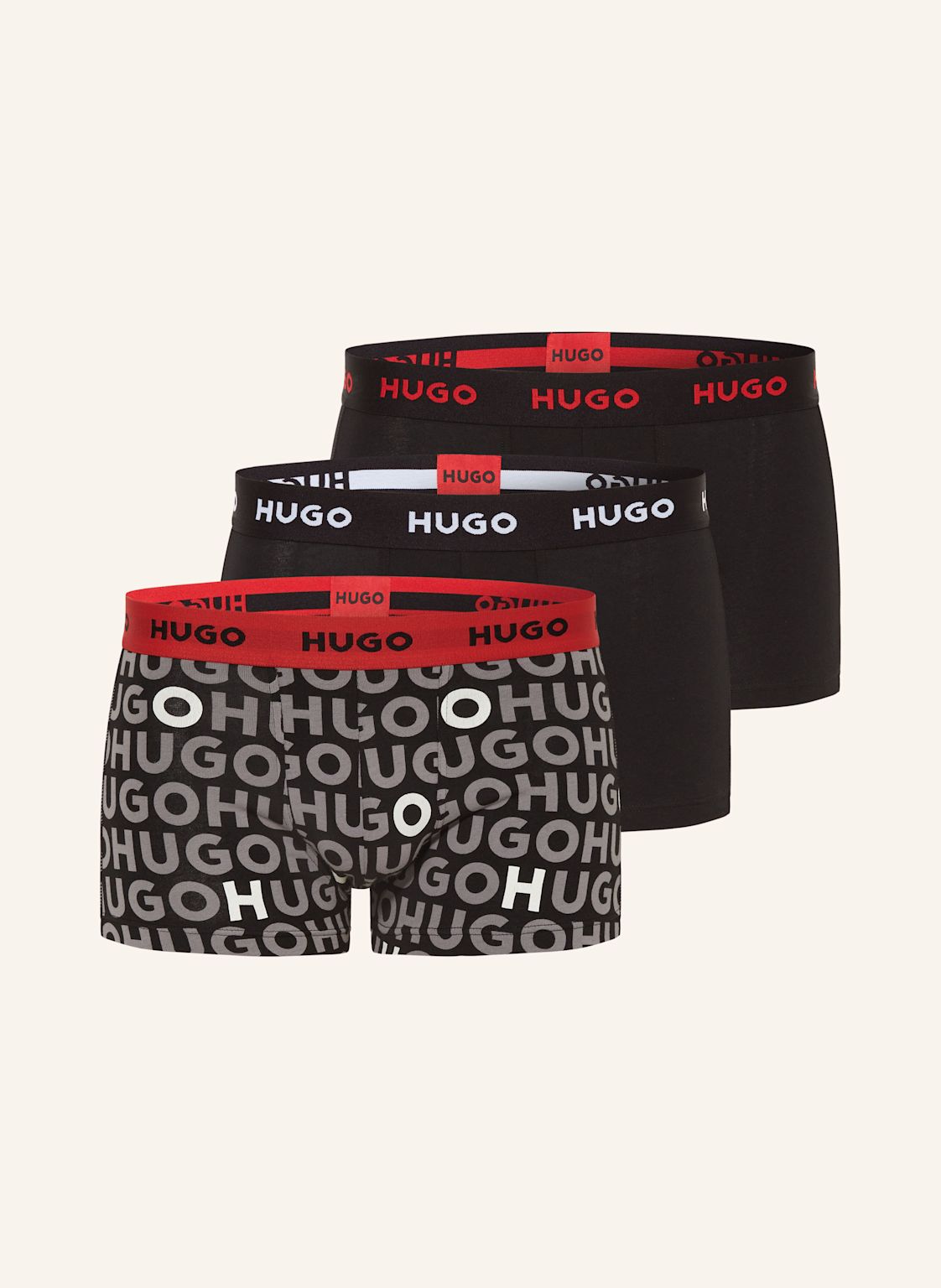 Hugo 3er-Pack Boxershorts gruen von HUGO