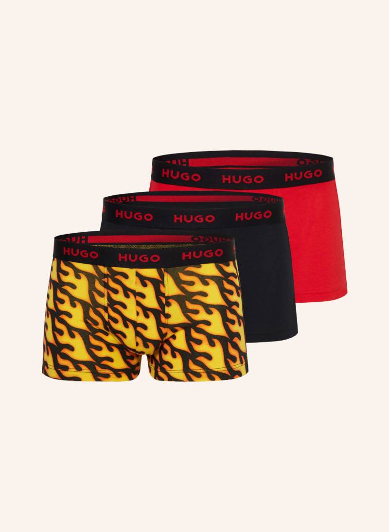 Hugo 3er-Pack Boxershorts rot von HUGO