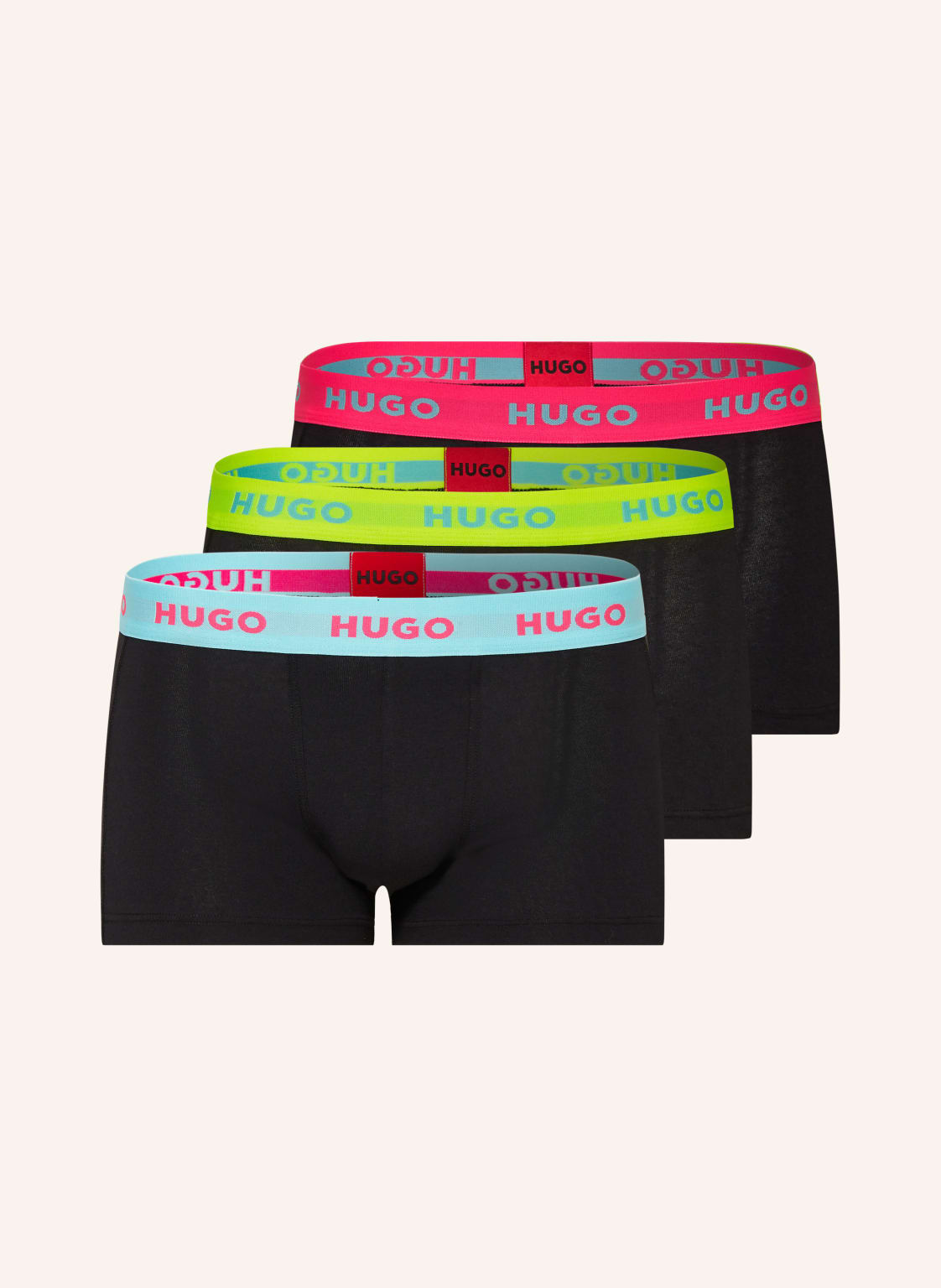 Hugo 3er-Pack Boxershorts schwarz von HUGO