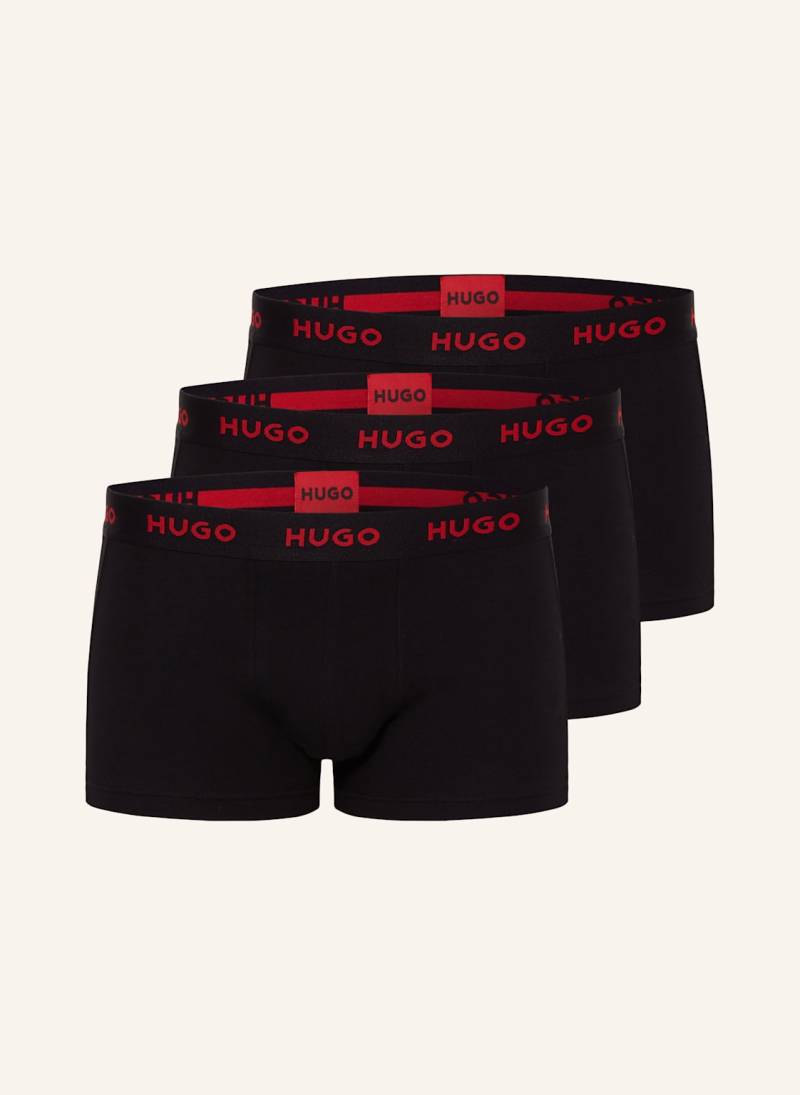 Hugo 3er-Pack Boxershorts schwarz Hugo 3er-Pack Boxershorts schwarz von HUGO