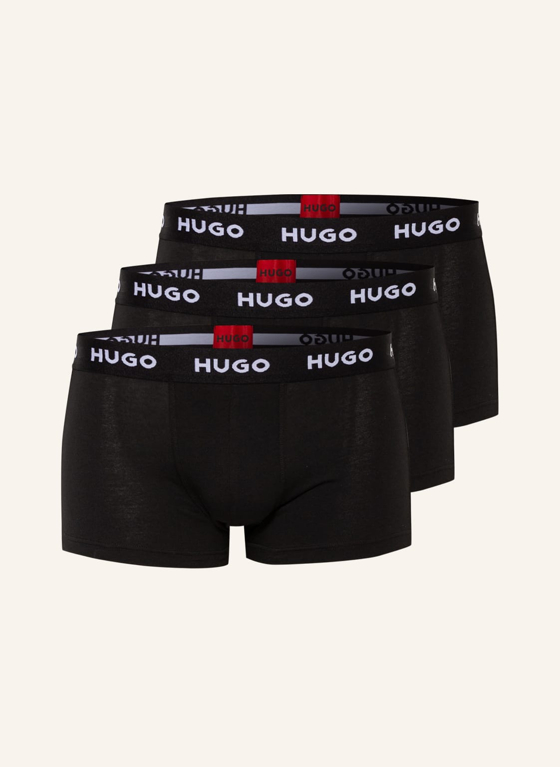 Hugo 3er-Pack Boxershorts schwarz Hugo 3er-Pack Boxershorts schwarz von HUGO