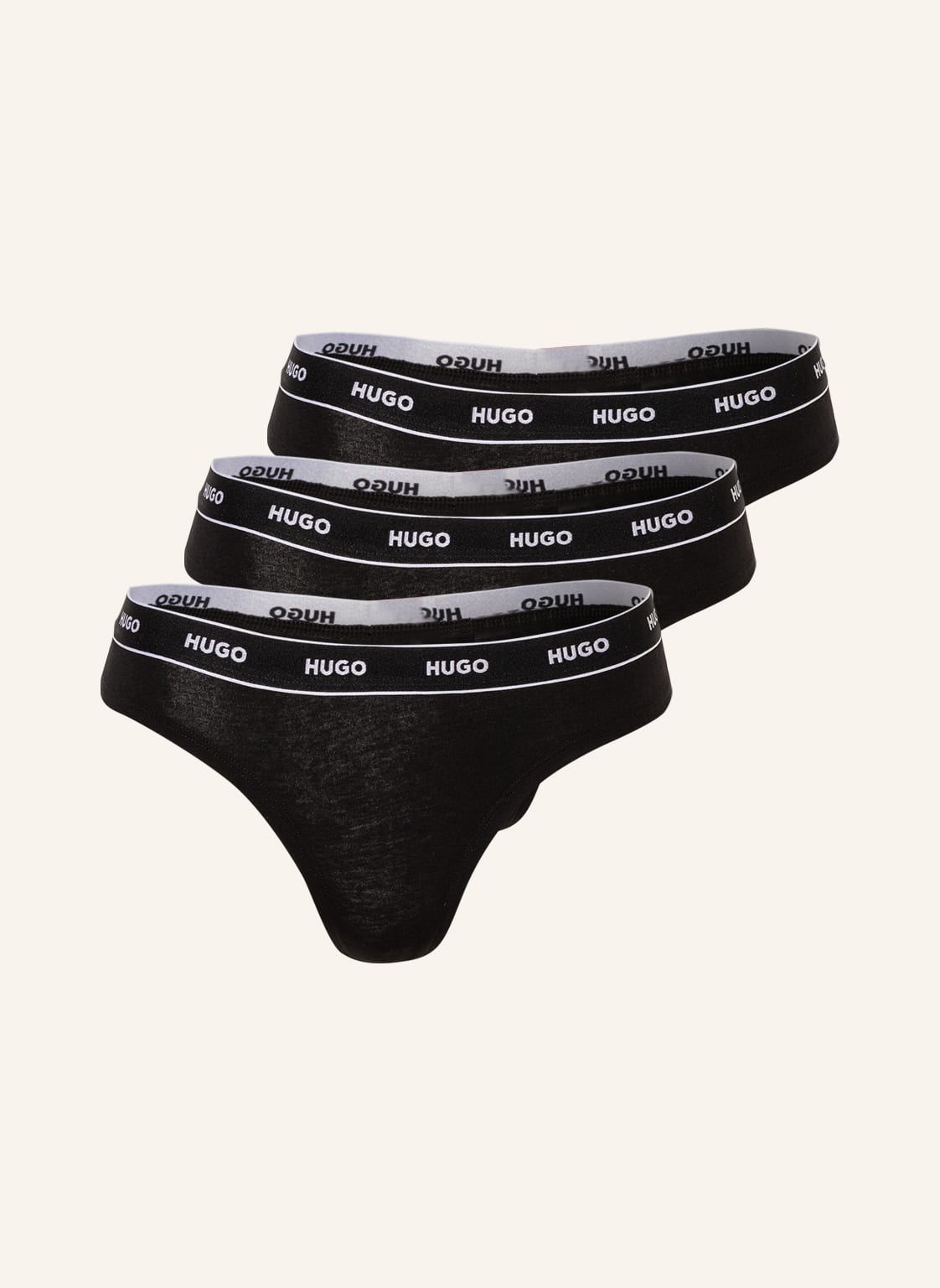 Hugo 3er-Pack String schwarz Hugo 3er-Pack String schwarz von HUGO