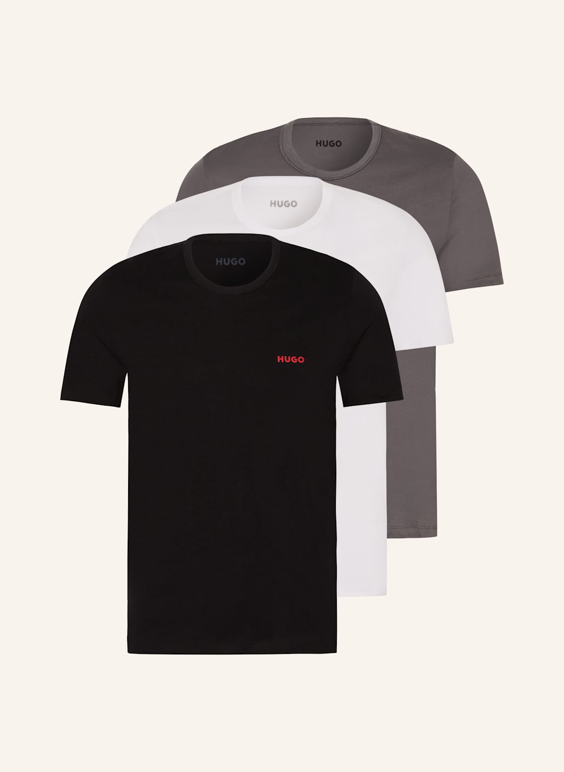 Hugo 3er-Pack T-Shirts grau von HUGO