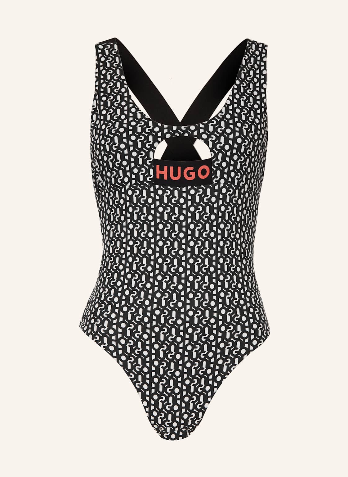 Hugo Badeanzug Monogram weiss Hugo Badeanzug Monogram weiss von HUGO