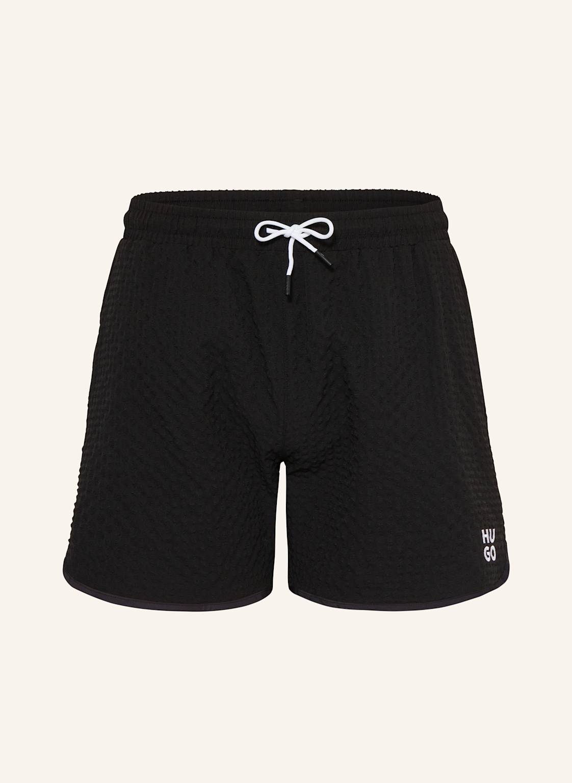 Hugo Badeshorts Chaffle schwarz Hugo Badeshorts Chaffle schwarz von HUGO