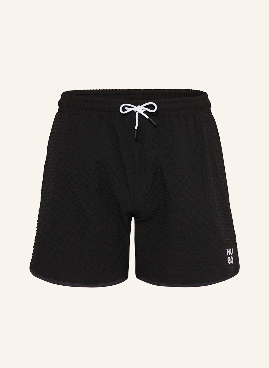 Hugo Badeshorts Chaffle schwarz von HUGO