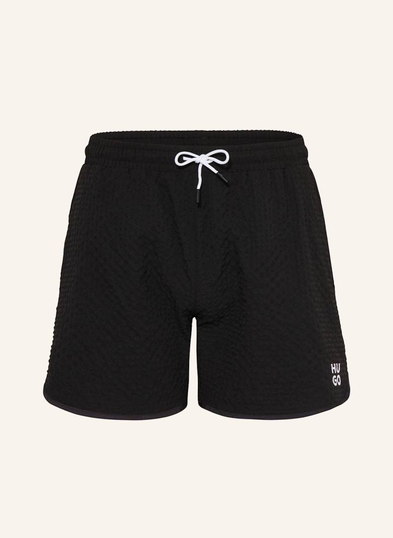Hugo Badeshorts Chaffle schwarz Hugo Badeshorts Chaffle schwarz von HUGO
